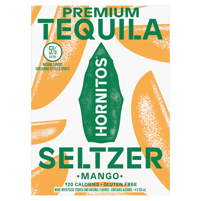 Hornitos Tequila Seltzer Mango 4pk 12oz Can 5.0% ABV