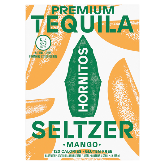 Hornitos Tequila Seltzer Mango 4pk 12oz Can 5.0% ABV