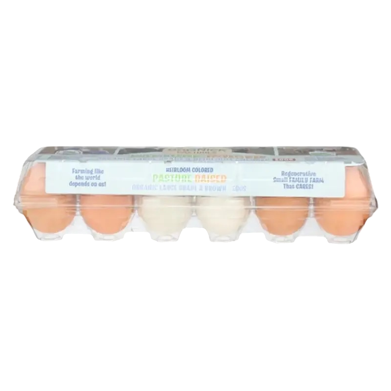 Organick Pastures Organic Grade A Medium Brown Eggs - 12ct