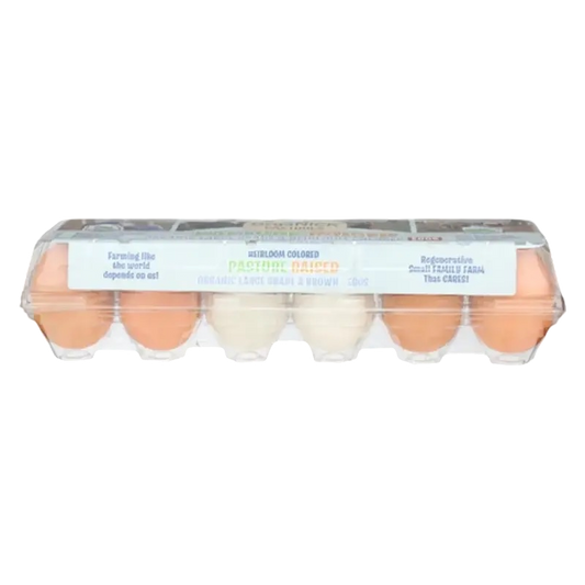 Organick Pastures Organic Grade A Medium Brown Eggs - 12ct