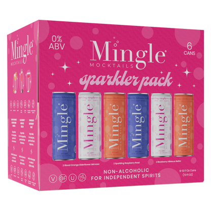 Mingle Mocktails Non-Alcoholic Sparkler Variety Pack 6pk 12oz Can