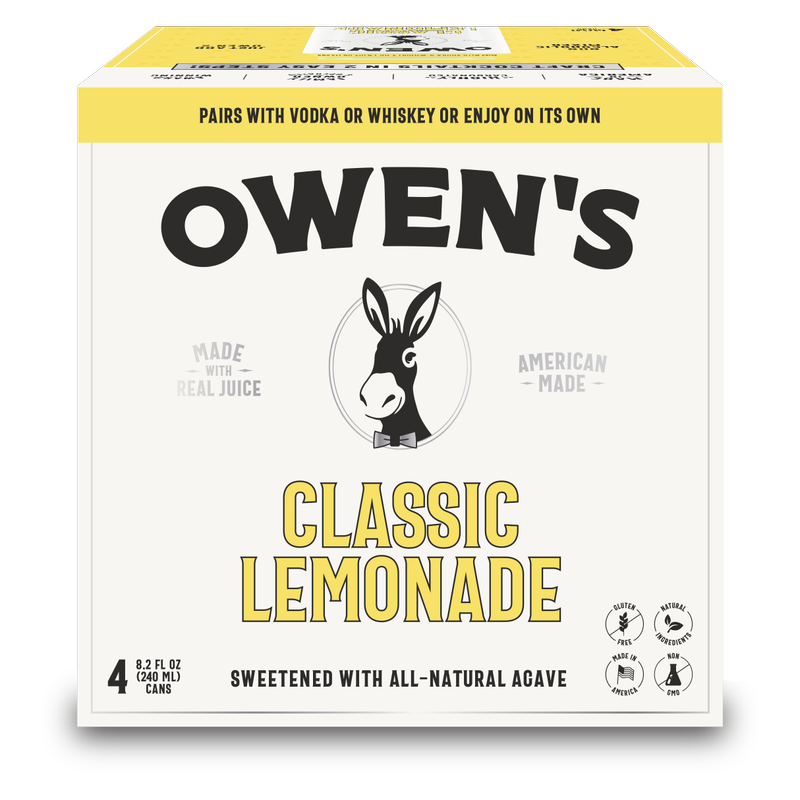 Owen's Classic Lemonade 240ml 4pk Can