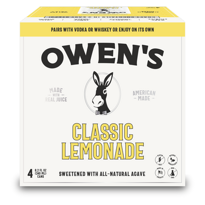 Owen's Classic Lemonade 240ml 4pk Can
