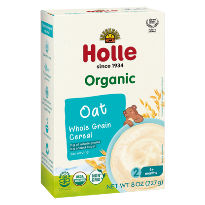 Holle Organic Whole Grain Oat Cereal, 8oz.