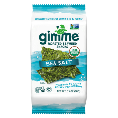 Gimme Organic Sea Salt Premium Roasted Seaweed .35oz
