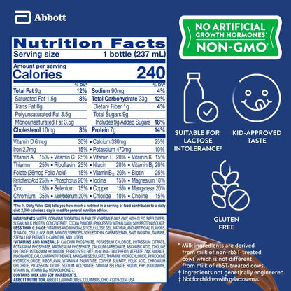 Pediasure Grow & Gain Chocolate Flavor Shake 6pk 8oz Ctn