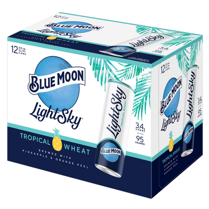 Blue Moon Light Sky Tropical Wheat 12pk 12oz Can 4.0% ABV