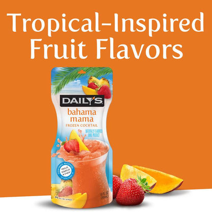 Dailys Bahama Mama Ready to Drink Single 10oz Pouch 5% ABV