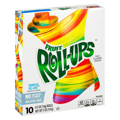 Fruit Roll Ups Tropical Tie Dye, 10 ct