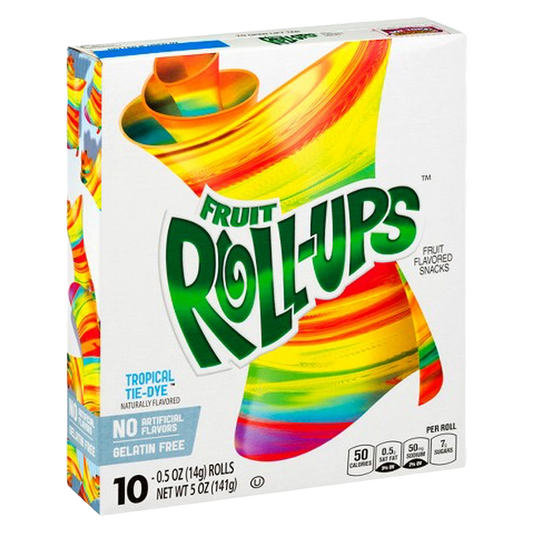 Fruit Roll Ups Tropical Tie Dye, 10 ct