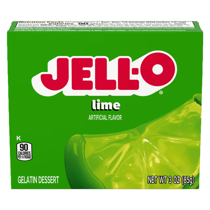 Jell-O Lime Gelatin, 3oz.