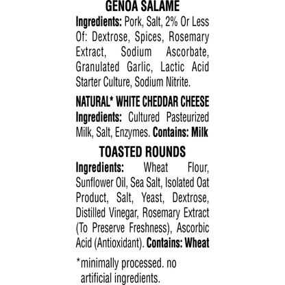 Hillshire Snacking Protein Small Plates Genoa Salami & White Cheddar Cheese - 2.76oz