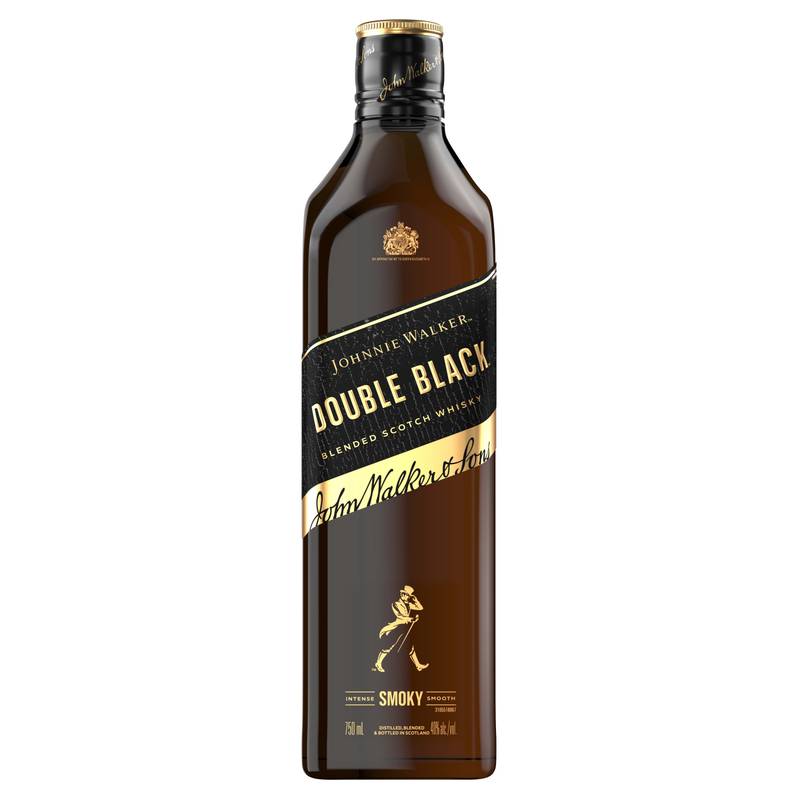 Johnnie Walker Double Black Label Blended Scotch Whisky, 750 mL