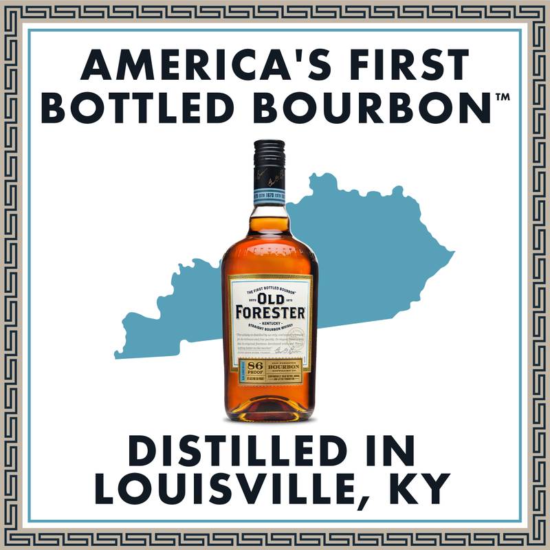 Old Forester 86 Proof Kentucky Straight Bourbon Whisky, 50 mL Bottle, 86 Proof