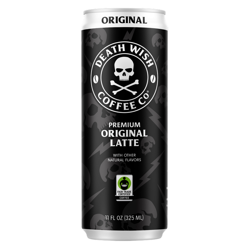Death Wish Coffee Fair Trade Original Latte 11oz Can