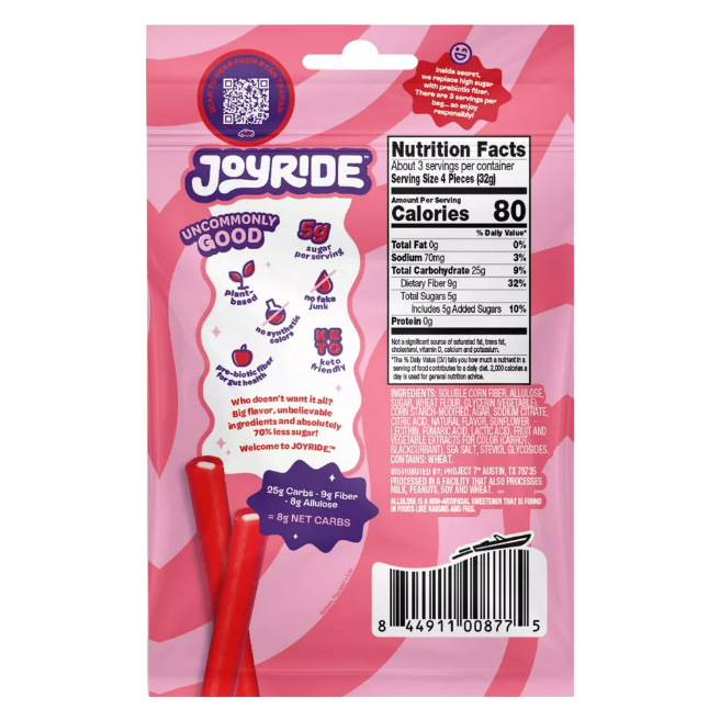 JOYRIDE Cherry Berry Ropes, 3.5oz