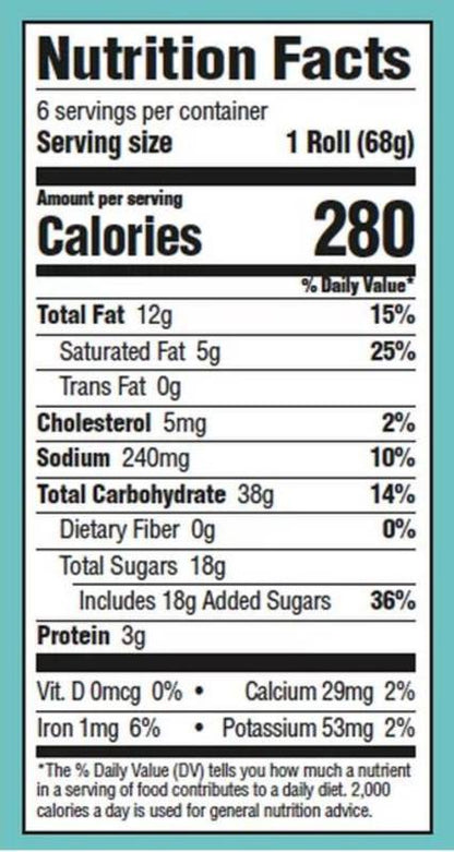 Cinnabon Frosted CinnaSweet Swirls, 6ct
