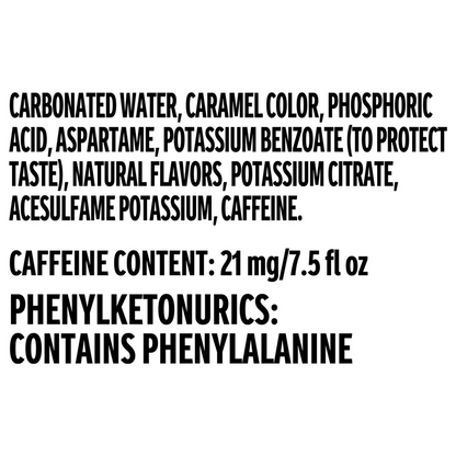 Coke Zero 10pk 7.5oz Mini Can