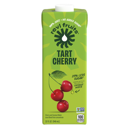 REVL Fruits 100% Tart Cherry Juice 32oz Carton
