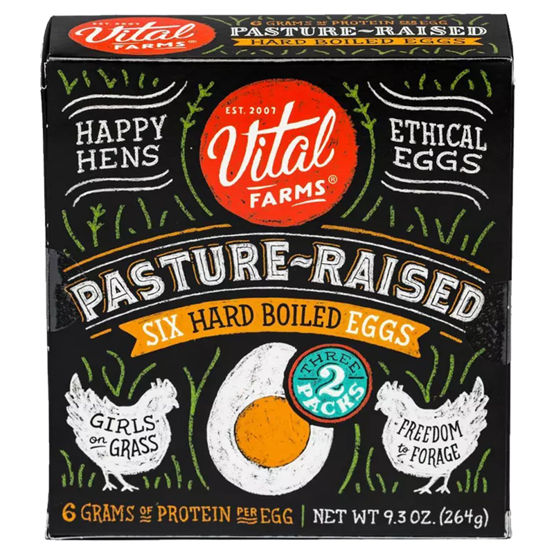 Vital Farms Pasture-Raised Hard Boiled Eggs - 6ct