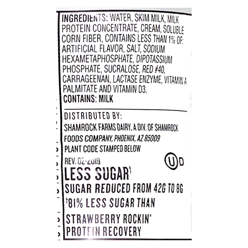 Shamrock Farms Rockin' Protein Builder Strawberry 12oz