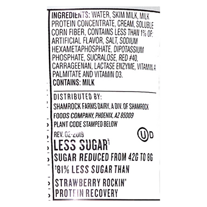 Shamrock Farms Rockin' Protein Builder Strawberry 12oz