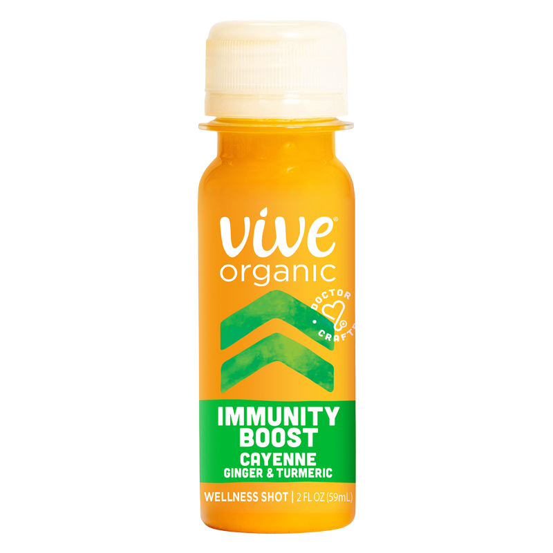Vive Organic Immunity Boost Cayenne, Ginger & Turmeric Shot 2oz Btl