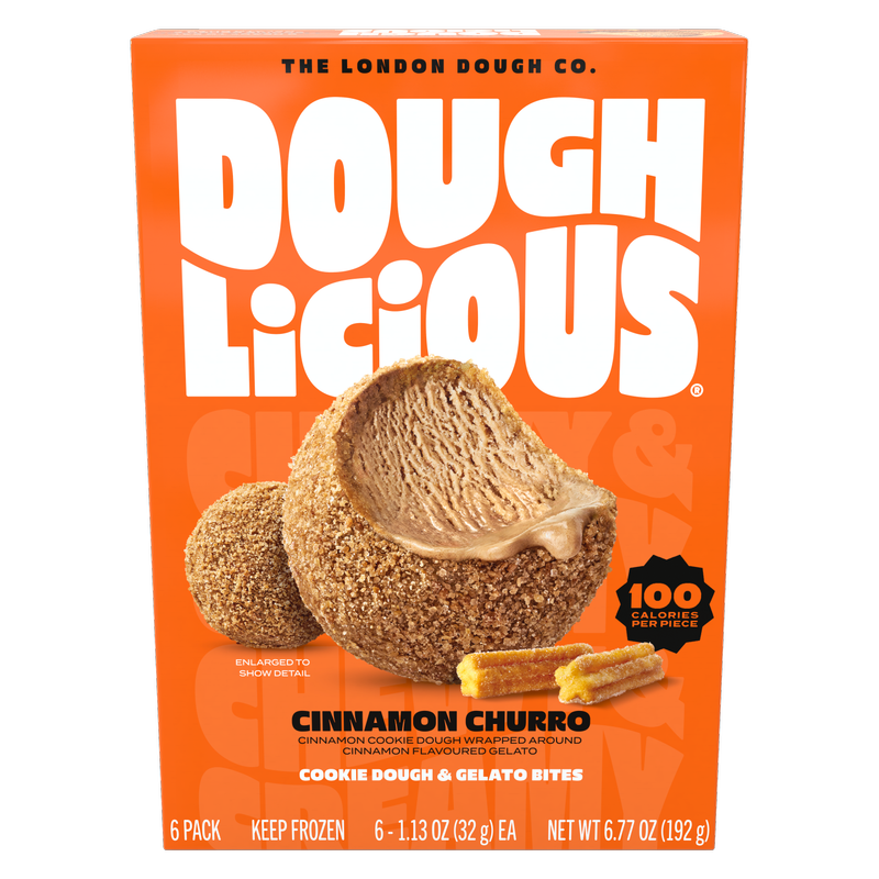 Doughlicious Cinnamon Churro Cookie Dough & Gelato Bites