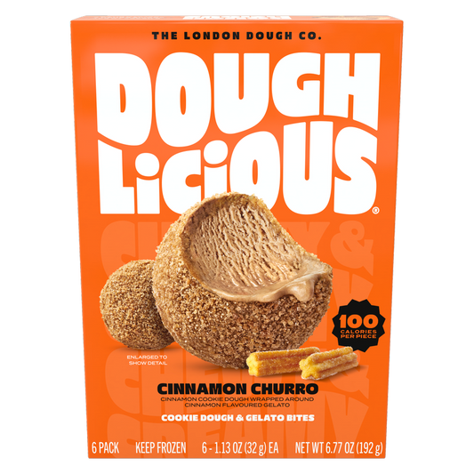 Doughlicious Cinnamon Churro Cookie Dough & Gelato Bites