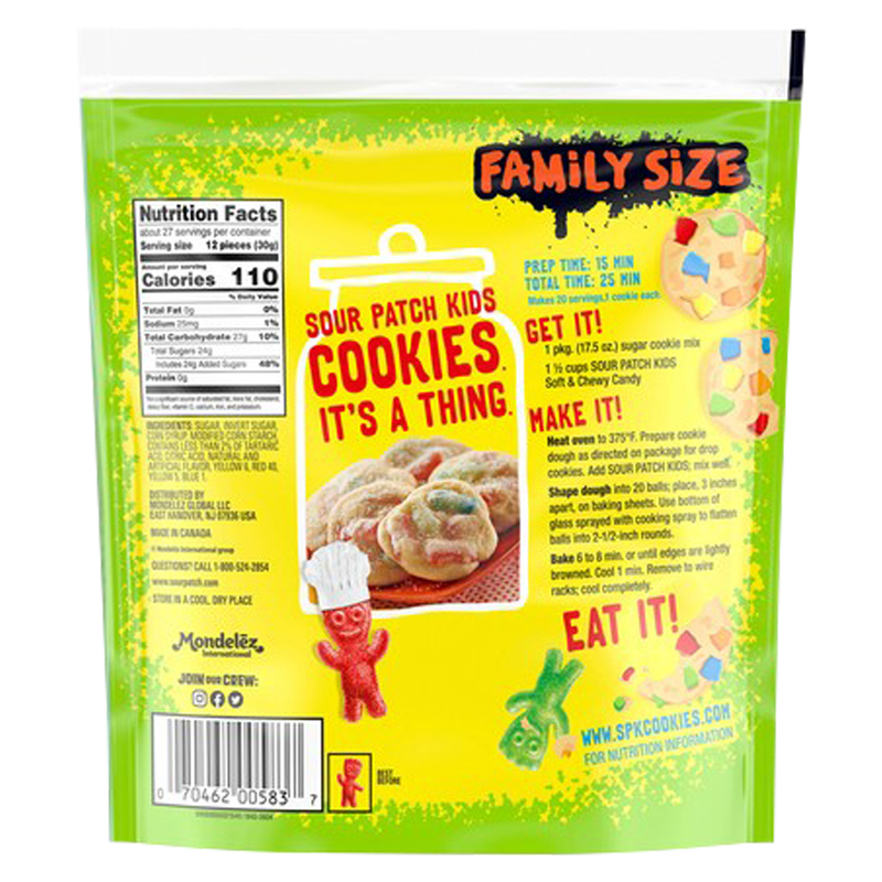 Sour Patch Kids Soft & Chewy Candy 1.8lb