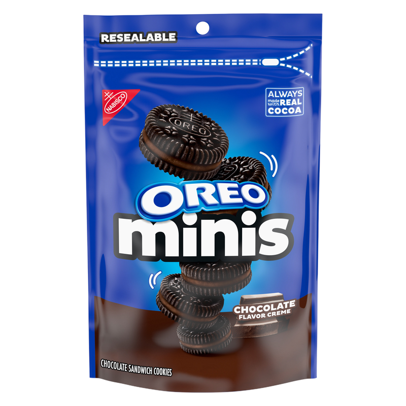 Oreo Minis Chocolate Creme Sandwich Cookies, 8oz