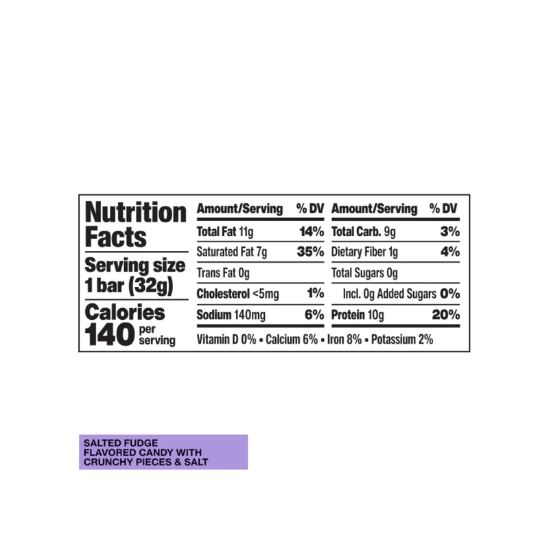 Hormbles Chormbles Salted Fudge Protein Candy Bar, 1.16oz