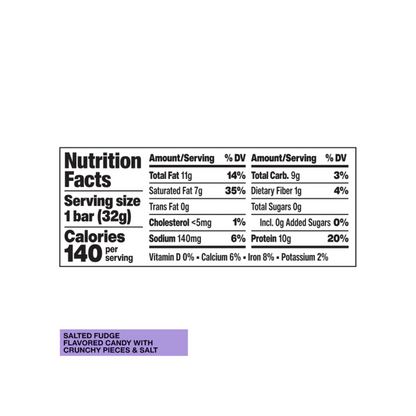 Hormbles Chormbles Salted Fudge Protein Candy Bar, 1.16oz