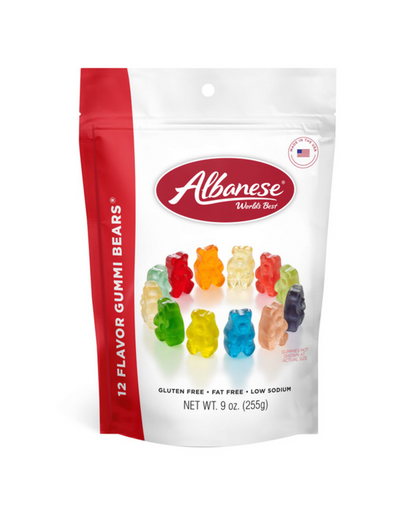 Albanese World's Best 12 Flavor Gummi Bears, 9 oz