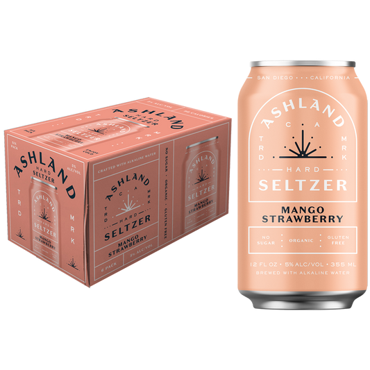 Ashland Hard Seltzer Mango Strawberry 6pk 12oz Can 5.0% ABV