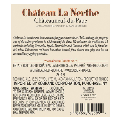 Chateau La Nerth Chateuneuf-du-Pape Rouge 2014 750ml