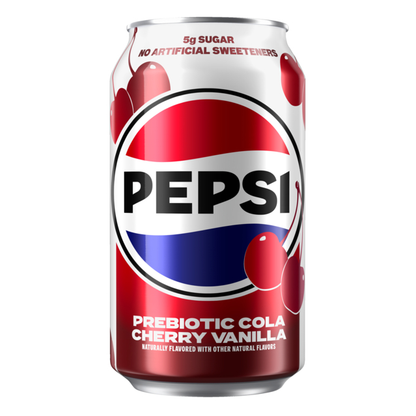 Pepsi Prebiotic Cola Cherry Vanilla 8pk 12oz Can