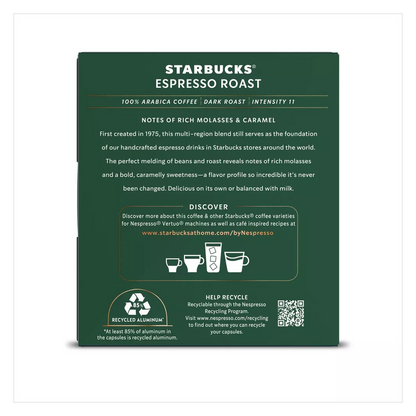 Starbucks by Nespresso Vertuo Line Espresso 10ct