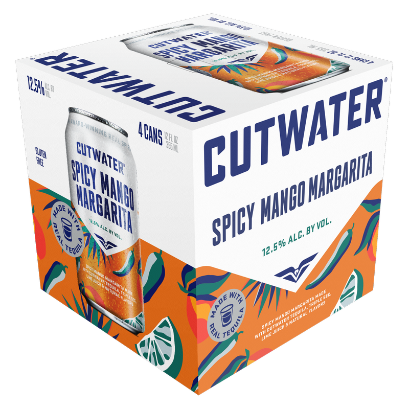 Cutwater Spicy Mango Margarita 4pk 12oz Can