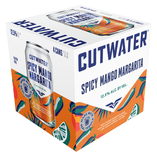 Cutwater Spicy Mango Margarita 4pk 12oz Can