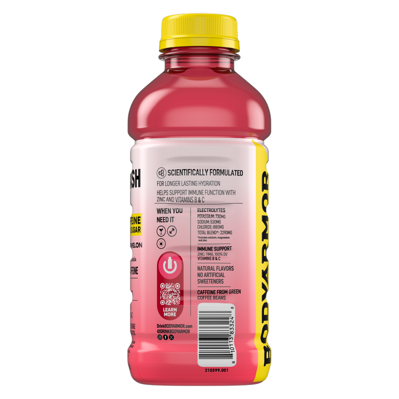 BODYARMOR FLASH I.V. Caffeine + Hydration Watermelon Punch 20oz Btl