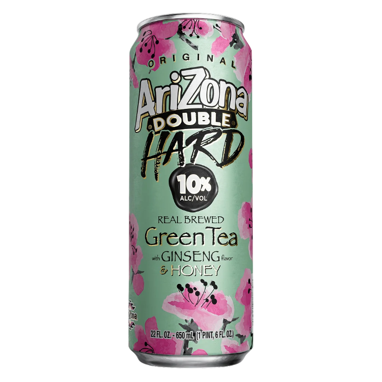 Arizona Double Hard Green Tea 22oz Can 10% ABV