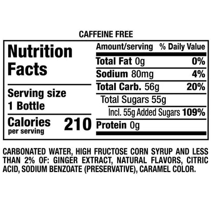 Canada Dry Ginger Ale 20oz Btl