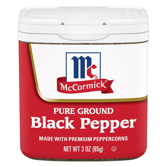 McCormick Pure Ground Black Pepper, 3oz.