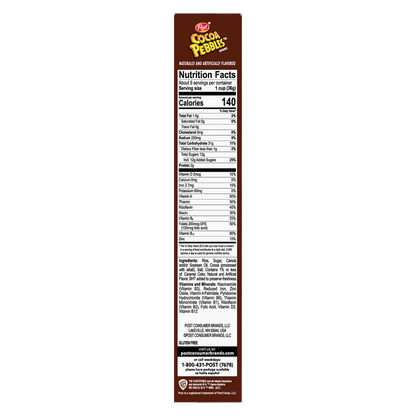 Post Cocoa Pebbles Cereal 11oz