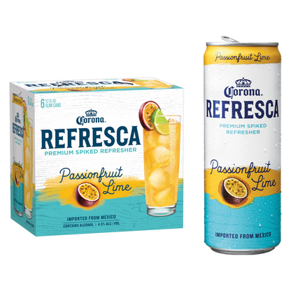 Corona Refresca Passion Fruit Lime 6pk 12oz Can 4.5% ABV