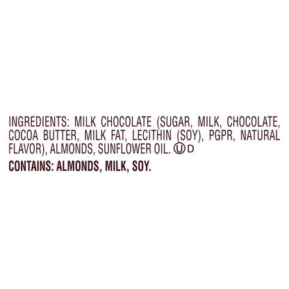 Hershey's Kisses Milk Chocolate with Almonds Candy 4.48oz