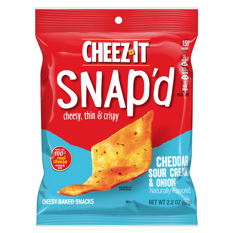 Cheez-It Snap'd Cheddar Sour Cream & Onion Crackers 2.2oz