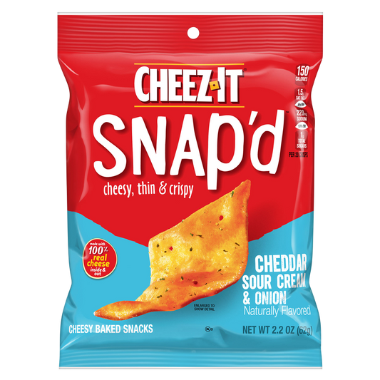 Cheez-It Snap'd Cheddar Sour Cream & Onion Crackers 2.2oz