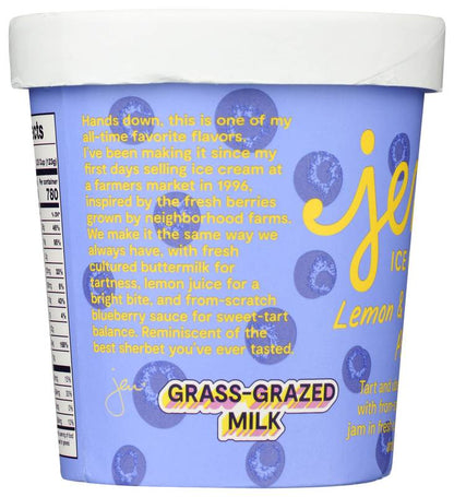 Jeni's Lemon and Blueberries Parfait Ice Cream Pint